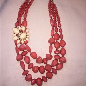 Francesca’s Statement Large Coral Necklace